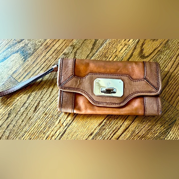 Cole Haan leather wristlet - Picture 1 of 3